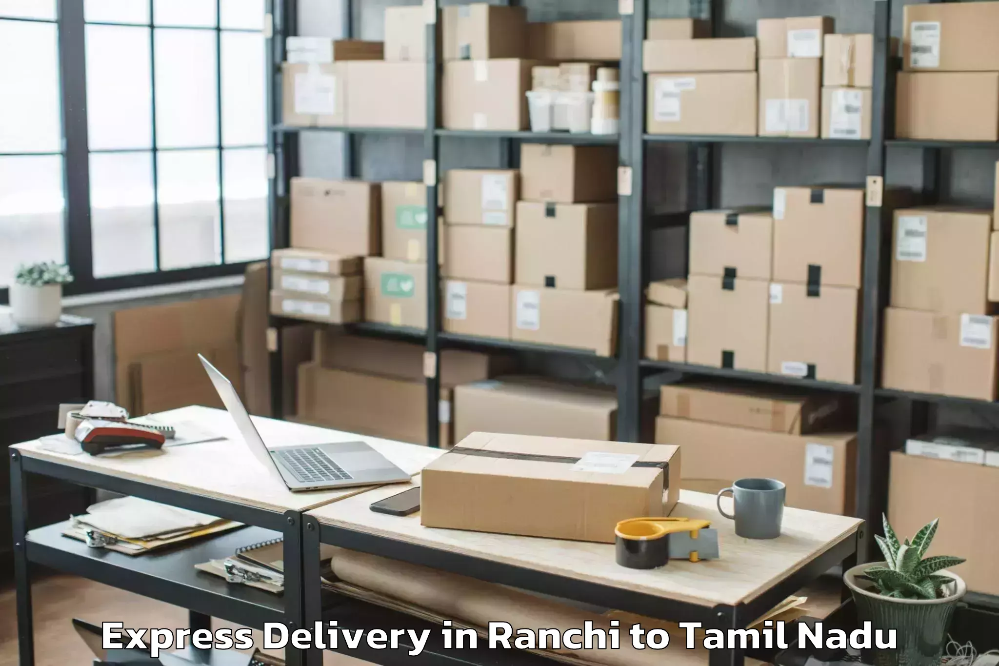 Get Ranchi to Tiruppalaikudi Express Delivery